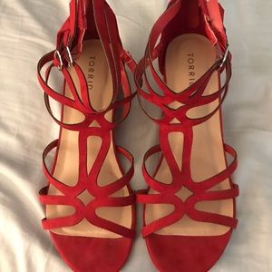 Torrid Red wedge Sandals